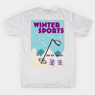 Winter Sports retro style poster T-Shirt